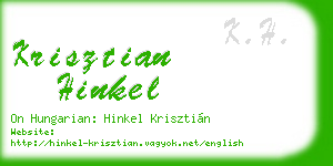 krisztian hinkel business card